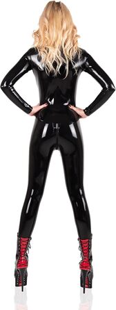 Костюм-латекс DuckyDucky Catsuit Brave - 100% латекс, чорний, XL, для дорослих