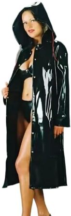 Чоловіча куртка-вітровка з латексу GAYLOP, чорна, S-XXL