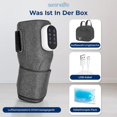 Електрична маска для очей SereneLife з підігрівом, Bluetooth-музикою та вібрацією: масажер для зняття втоми очей та покращення сну