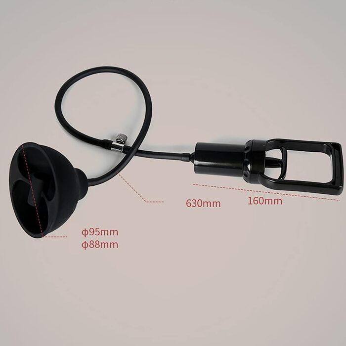 Набір для збільшення грудей ScreaAss 2Er Set: масажер грудей, вакуумна помпа, вібратор, стимулятор клітора, 2 шт. Чорний