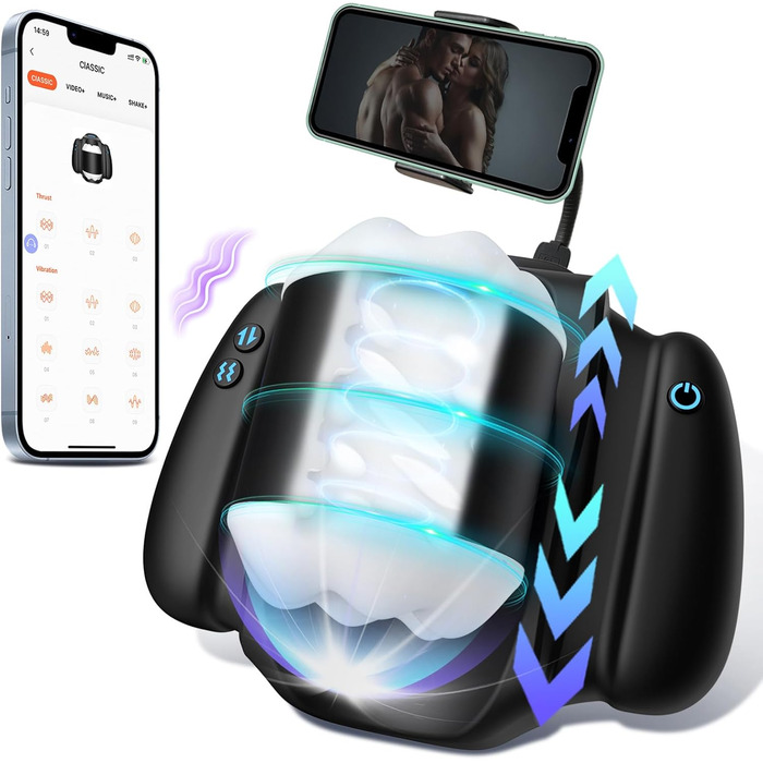 Електричний мастурбатор для чоловіків: чаша з 9 вібраціями та телескопічною функцією, тренажер для пеніса, секс-іграшка