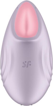 Satisfyer Tropical Tip Connect: Вібратор кліторальний Bluetooth, водонепроникний (IPX7), ергономічний, силіконовий, фіолетовий