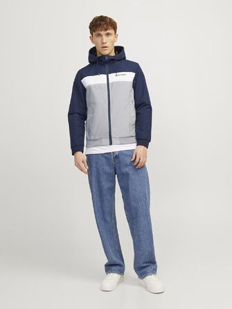 Чоловіча куртка-бомбер Jack & Jones Blousonjacke, темно-синя (Navy Blazer)
