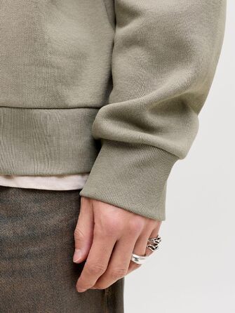 Чоловічий худі з капюшоном JACK & JONES Mae Logo Hoodie (розмір S, колір Vetiver)