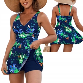 Двочастинний купальник танкіні з шортами Plus Size M13, XL (42)