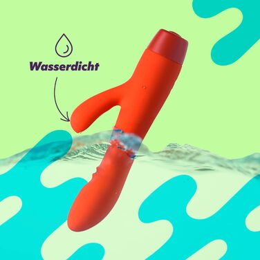 Вібратор AMORELIE Joy – Rabbit для жінок | Водостійкий, перезаряджається, силікон та ABS