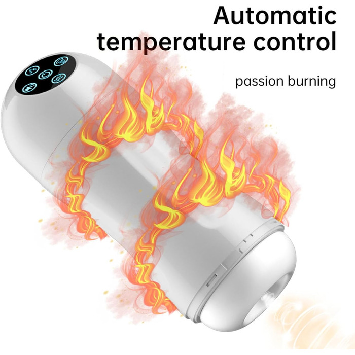 Електричний масажер для чоловіків з 4 режимами всмоктування та нагріванням, 6 перистальтичних режимів, автоматичний секс-іграшка для чоловіків