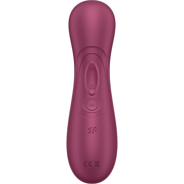 Вібратор Satisfyer Pro 2 Gen 3 з підключенням через APP | Технологія Liquid-Air | Тихий, потужний, стимулює клітор | Вібратор-імпульс з вібрацією | Іграшка для дорослих, подарунок для жінок | Д*ildo бордовий