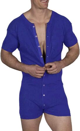 Чоловіча спідня білизна Usle Alive - боді з бретелями, футболка-гуч, блакитний (XXL), бавовна