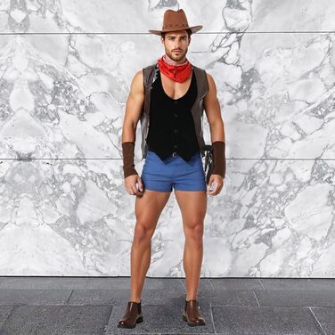 Костюм моряка для чоловіків Rrongwn: сексуальна нижня білизна, косплей, сет сексуальної білизни, ретро, костюм слуги, коричневий