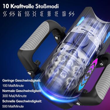 Електричний мастурбатор для чоловіків з підставкою для телефону та складним руків'ям, 12 см, телескопічний, секс-іграшка