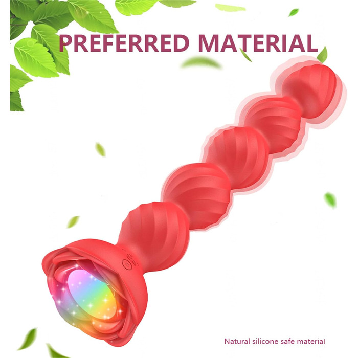 Вібратор для анусу з пультом керування, анальний вібратор для жінок та пар, масажер простати, силікон, чорний