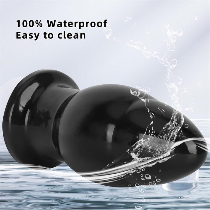 Анальний масажер XXL з сильним сукупником - анальний дилататор для жінок та чоловіків, чорний