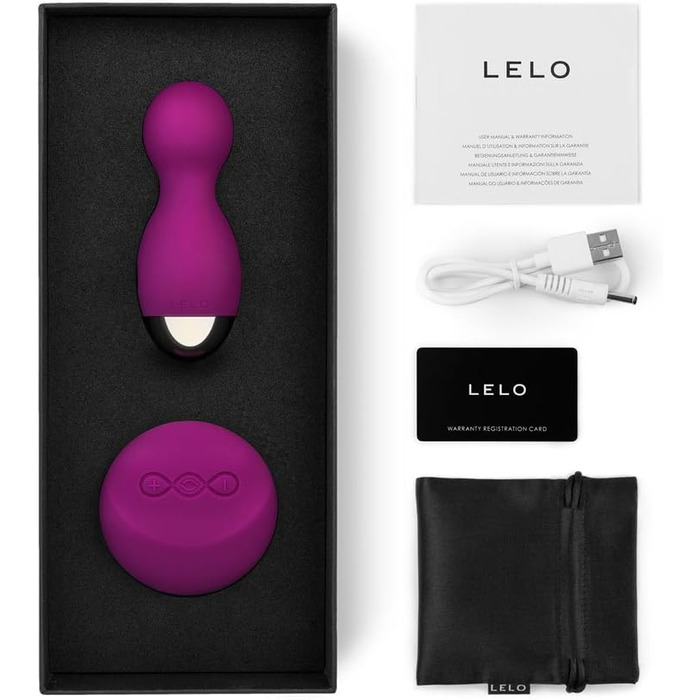 LELO HULA Beads - вібруючі кульки для інтимної стимуляції (Deep Rose)