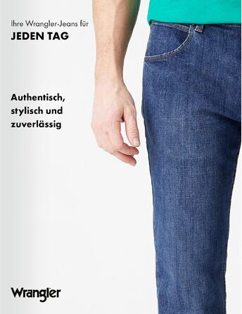 Чоловічі джинси Wrangler Regular Fit Regular - середня посадка, темно-сірі (Dark Stone), W36 L36