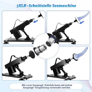 Автоматичний секс-автомат з функцією стимуляції для жінок та чоловіків, регульований вібратор з реалістичними насадками-дильдо та мастубатором, чоловічий секс-автомат з анальним дильдо для сексуальних іграшок