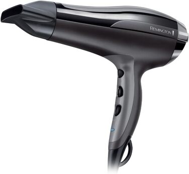 Фен для волосся Remington Pro-Air D5210 з іонним керамічним кільцем, дифузором та концентратором, 2400 Вт, чорний