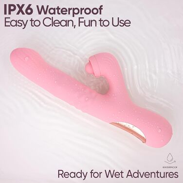 Вібратор для тіла SE LOVE Rabbit ComePlay, рожевий - подвійна стимуляція, перламутрові кульки