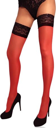 Чорні мереживні панчохи до стегна Mila Marutti для жінок, XL | Панчохи-сліп, мереживна верхня частина | Нілон