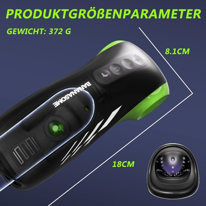 Електричний мастурбатор для чоловіків, бездротовий, з підігрівом та 12 ступенів електростимуляції та 10 вібраційних режимів