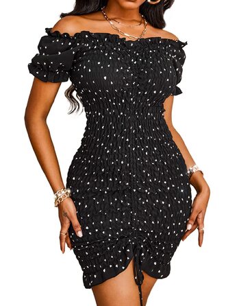 Чорне міні-плаття PRETTYGARDEN: бодікон, без бретелек, на шнурівці, для вечірок та клубів