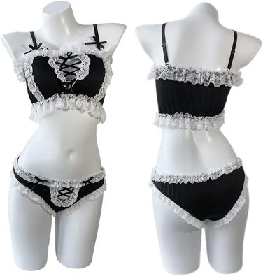 Костюм горничної Temptshow для жінок: сексуальний косплей аніме, милий котячий боді, відкрита грудь, стиль Лоліта, японська піжама з вирізами