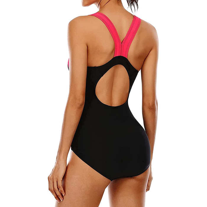 Купальник жіночий спортивний Attraco, монокіні, push-up, червоний