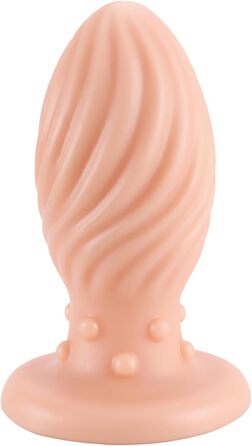 Анальний вібратор AMZABEE з спіральною масажною текстурою 