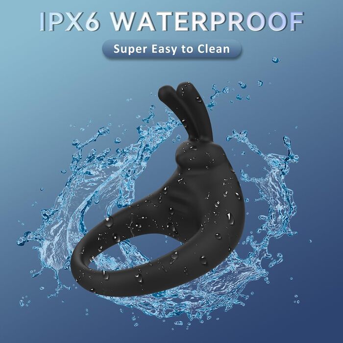 Вібратор для чоловіків Kuaecr - кільце для статевого члена з 10 режимами, силікон, для пар, стимулятор клітора, покращення ерекції