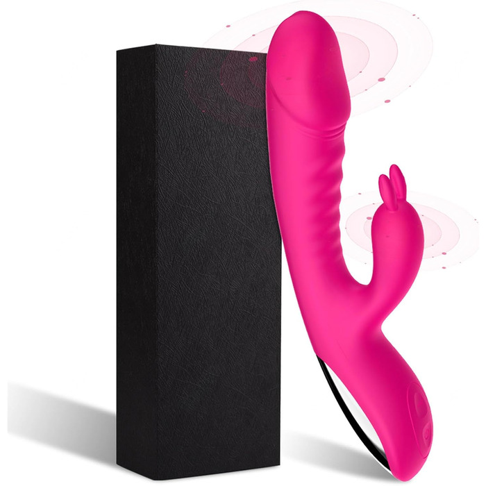 Вібратор G-Spot для жінок, силіконовий, 10 режимів, з підігрівом, рожевий - стимулятор клітора, секс-іграшка для пар