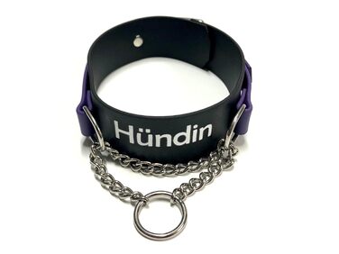 Нашийник з замком, BDSM нашийник з персональним написом, власність, Cum Slut, Bitch, нашийники Biothane BDSM