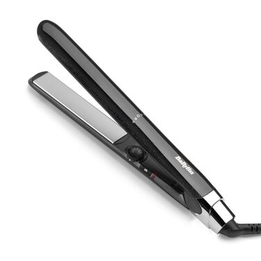 Випрямляч для волосся BaByliss Midnight Shine ST590E з титано-керамічними пластинами, 13 рівнів температури (170–235°C), подовжені пластини, ефект анти-фриз, чорний