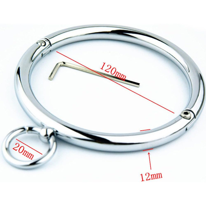 Металевий намисто-чокер Genmine з кільцем (внутрішній діаметр 120 мм)