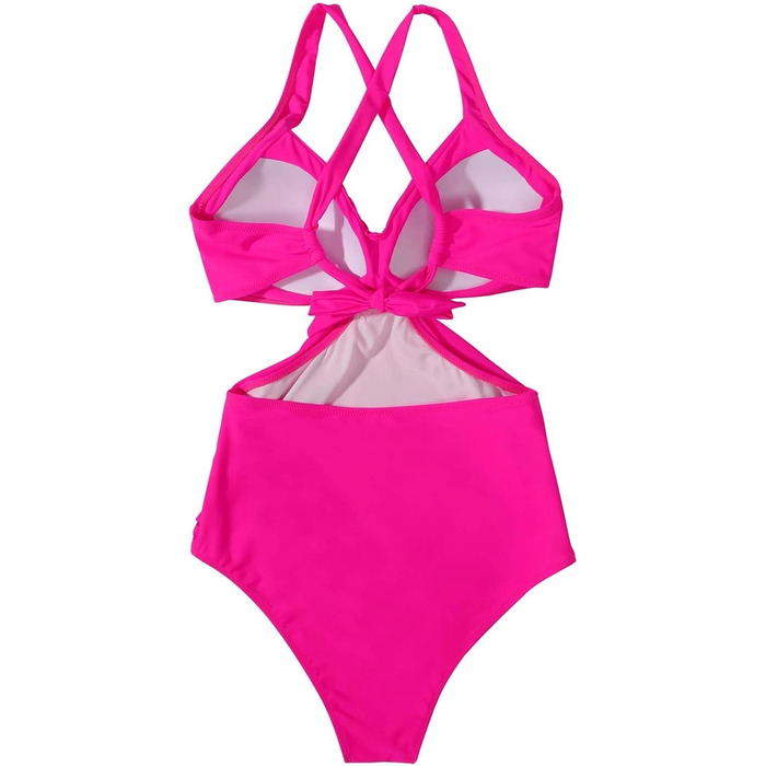 Купальник суцільний жіночий Push-up Wrap Monokini Hot Rosa, розмір XXL