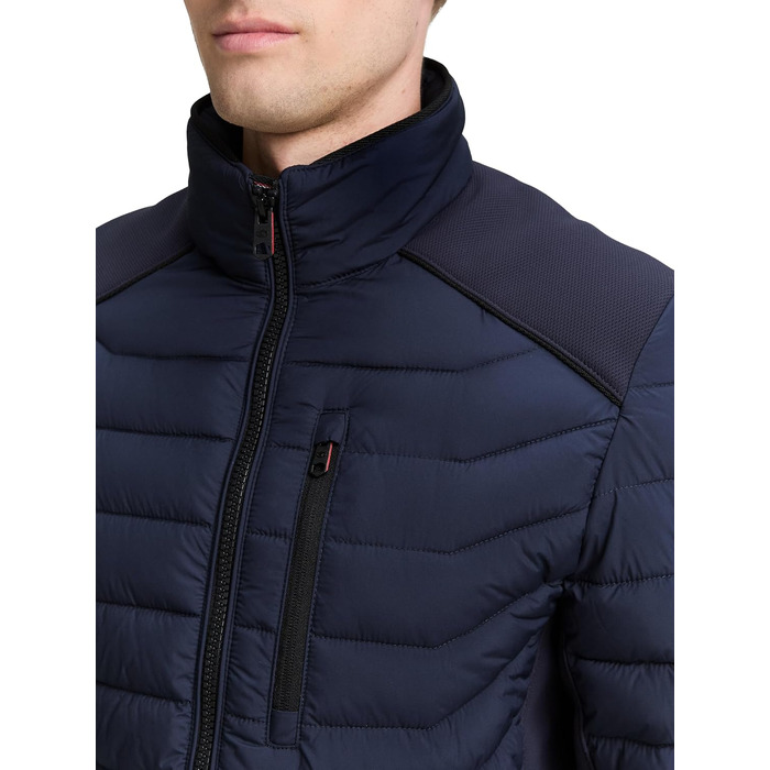 Чоловіча легка гібридна стібана куртка TOM TAILOR 1048127, колір Sky Captain Blue, розмір 3XL