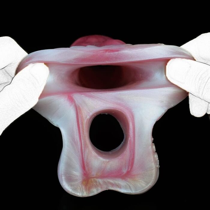 Реалістичний дилдо-манжета для чоловіків Jixaxe: збільшення, затримка еякуляції, з рідкого силікону