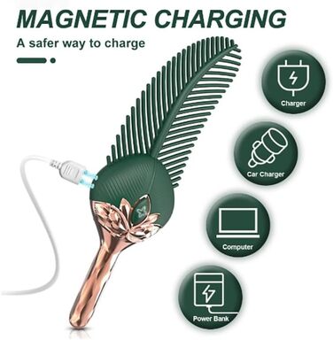 Вібратор Jinqian Mini-Federvibrator для жінок: набір вібраторів з 10 режимів, масажер G-точки, ніпелів та клітора. Іграшки для дорослих, для пар