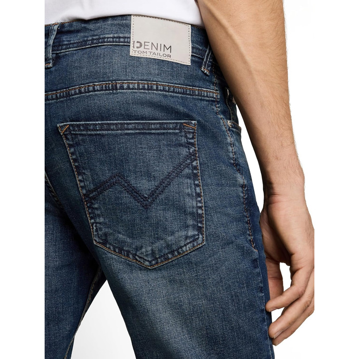 Чоловічі джинси Tom Tailor Piers Slim Fit, темно-сірий колір Dark Stone Wash, розмір 36W/32L