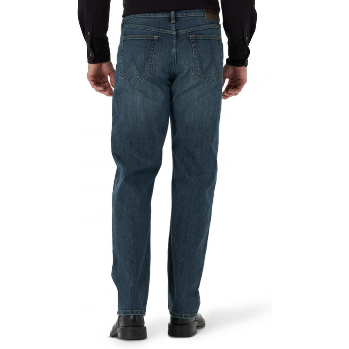 Чоловічі джинси Wrangler Free to Stretch Relaxed Fit, темно-сині (Marin), 42W / 30L