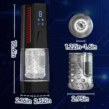 Портативний автоматичний тренажер для чоловіків: кілька частот, просте керування