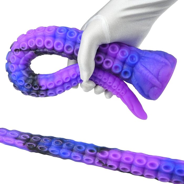 Анальний дилда SXOVO з силікону, щупальце, з присоском, довгий, для стимуляції G-точки та простати, для жінок, чоловіків та пар