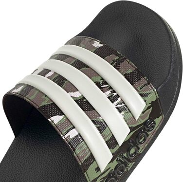 Чоловічі тапочки-шльопанці adidas Adilette Shower Velcro Core Black / Alumina Tent Green, розмір 38 EU