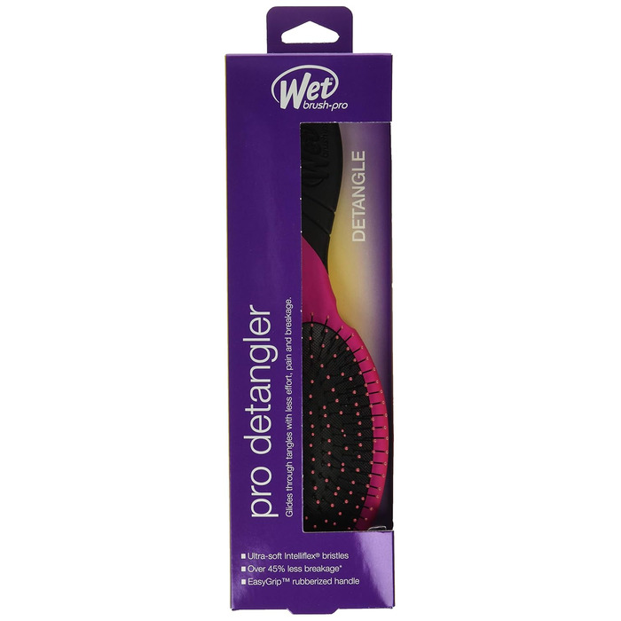 Масажна щітка для волосся Wet Brush Pro Detangler для легкого розплутування, рожева