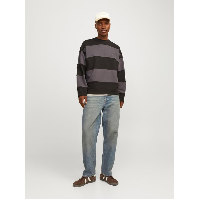 Чоловічі джинси Jack & Jones JJIEDDIE JJORIGINAL MF 710 NOOS, вільний крій (Loose Fit), синій денім, розмір 28W/34L