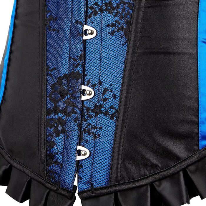 Жіноче плаття-корсет Jutrisujo, корсетне плаття, готичний стиль, синій колір