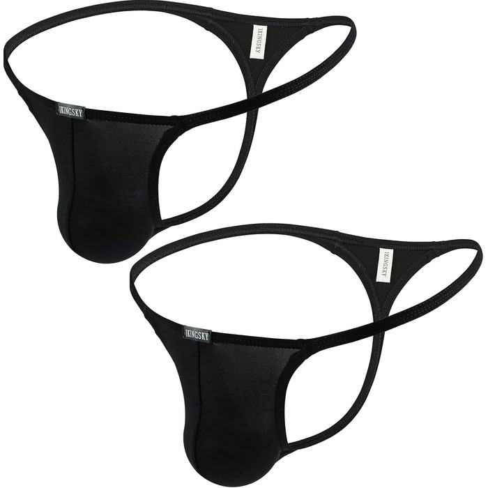 Танга чоловіча iKingsky чорна (2 шт., XXL) – зручна та сексуальна білизна