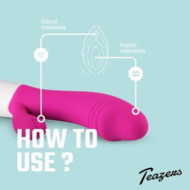 Реалістичний вібратор-кролик Teazers Rabbit Vibrator — рожевий