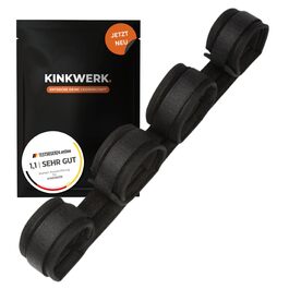 Розпірка для BDSM з наручниками та ногами 55 см чорна для початківців та досвідчених, Doggystyle для чоловіків і жінок