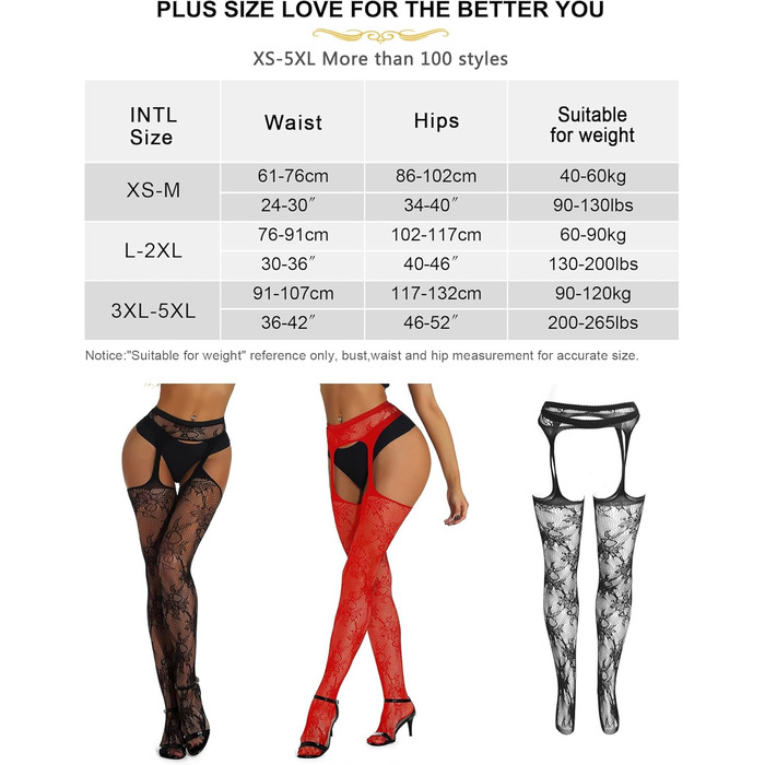 Чорні мереживні панчохи-шкарпетки для жінок, мереживні, мережисті легінси, висока талія, стрінг, чорно-червоні, L-XXL