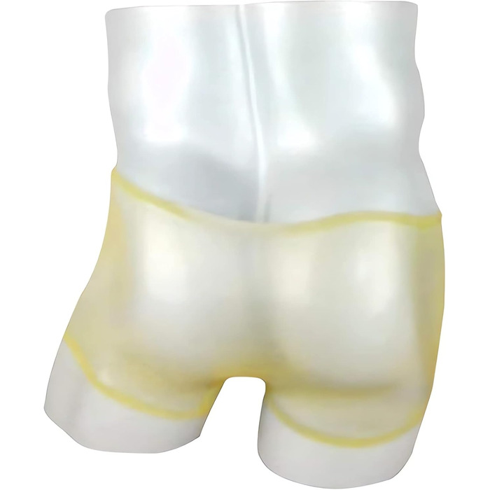 Шорти-сліпи з латексу SALANSEX з презервативом для чоловіків, прозорі, сексуальна білизна для SM, вечірок, BDSM, фетишу (M, прозорий)